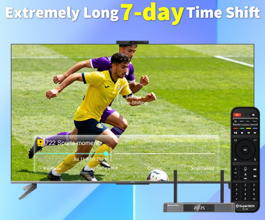 Superbox S7 Ultra time-shift